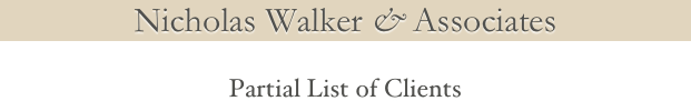 ￼

Partial List of Clients